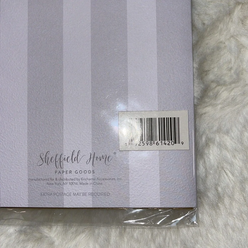 Wedding card brand new still in packet Sheffield office hood and white